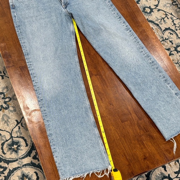 Agolde Light Blue Straight Leg Jeans - Picture 12 of 12